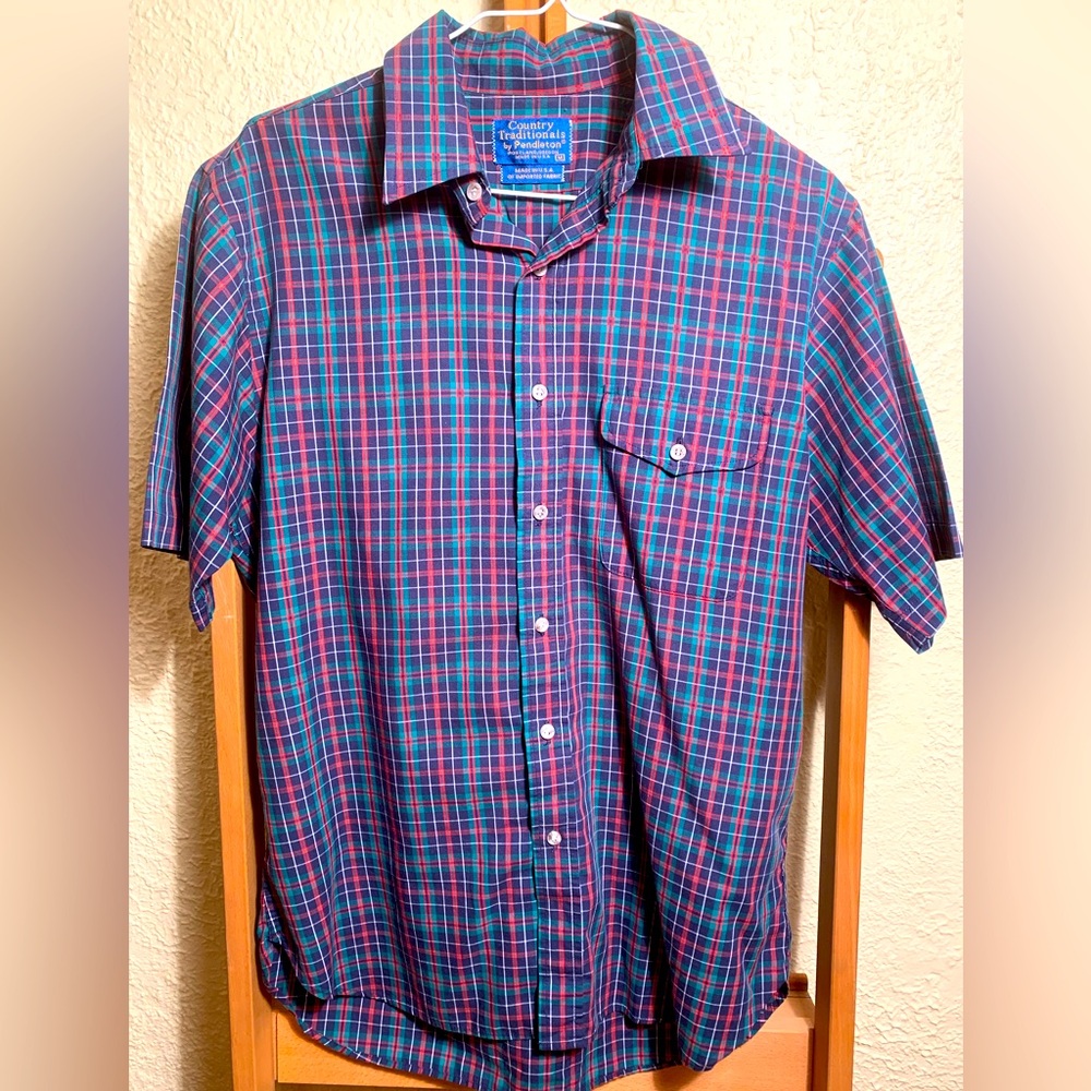 Vintage Pendleton Button Up Short Sleeve - image 1